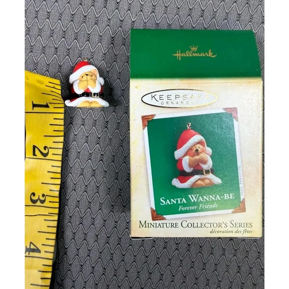 Hallmark Keepsake Miniature Ornament Santa Wanna Be Forever Friends 2004 NEW